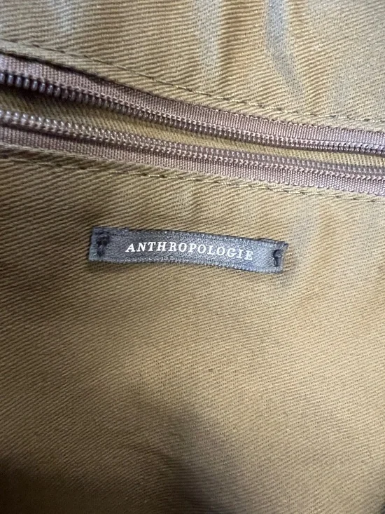 Anthropologie Leopard Print Shoulder Hobo Bag - Tan and Brown - Picture 4 of 7